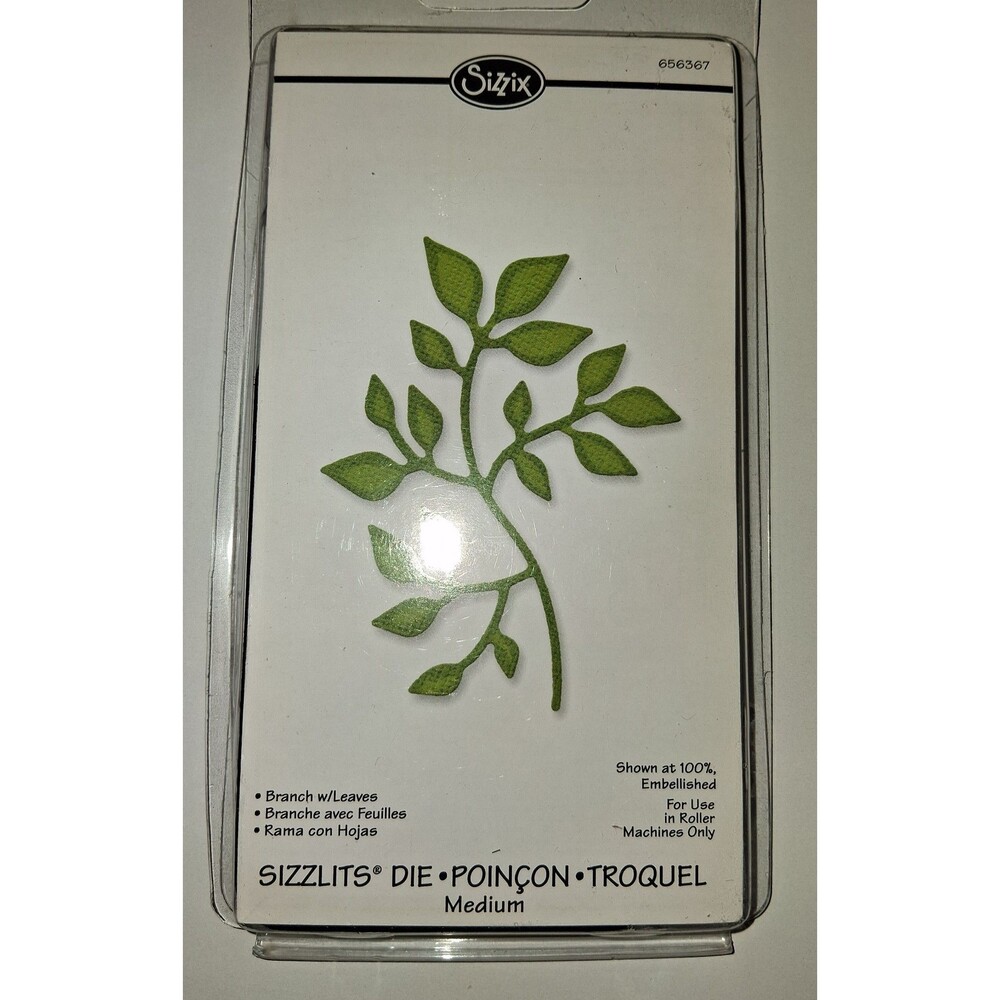 DISCONTINUED Sizzix Sizzlits Branch with Leaves Cutting Die Medium